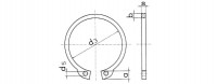DIN 471 / ГОСТ 13942-86 Кольца стопорные наружные для вала - Высокоточный крепеж "ВЕРТЕР" Производство крепежа