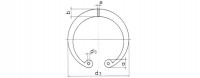 DIN 472 / ГОСТ 13943-86 Кольца стопорные внутренние для отверстия - Высокоточный крепеж "ВЕРТЕР" Производство крепежа